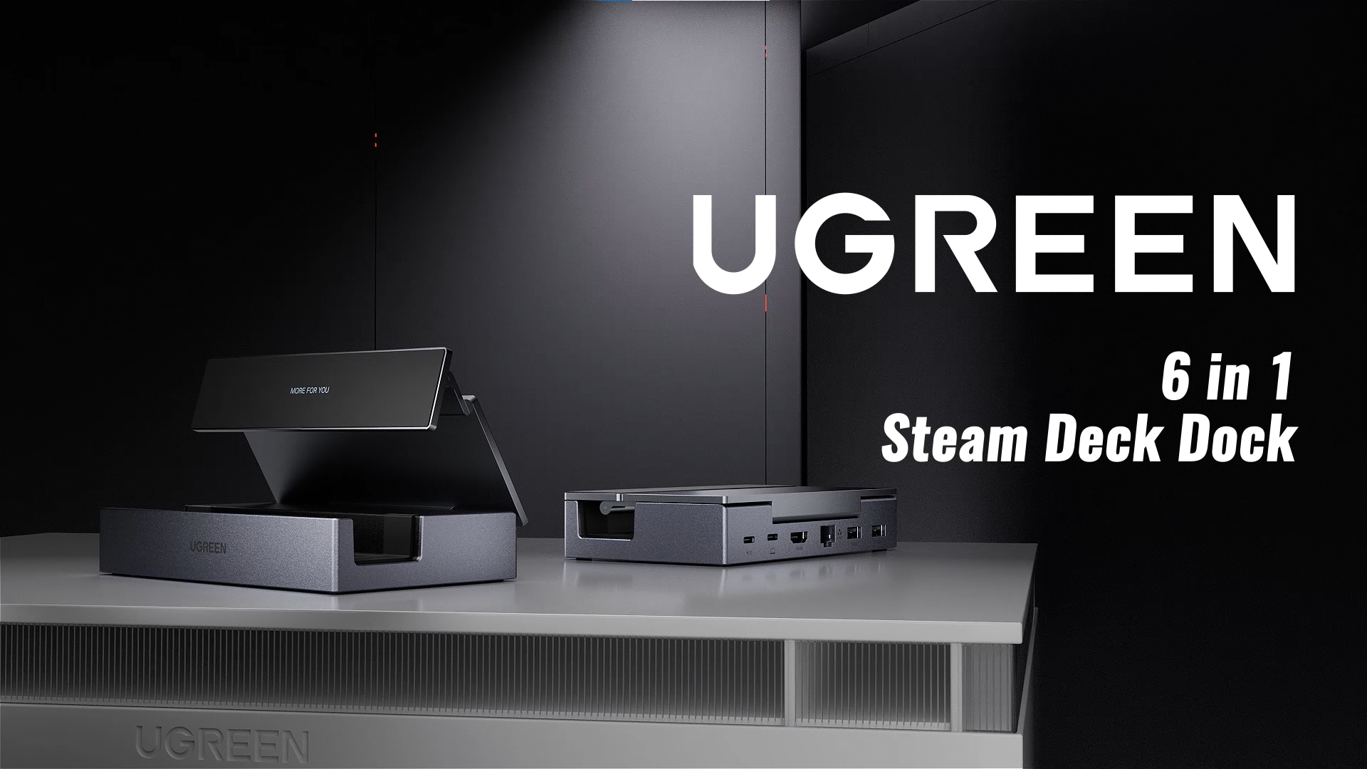 UGREEN Steam Deck Dock 6-in-1 with 4K 120Hz HDMI, 100W PD, USB A&